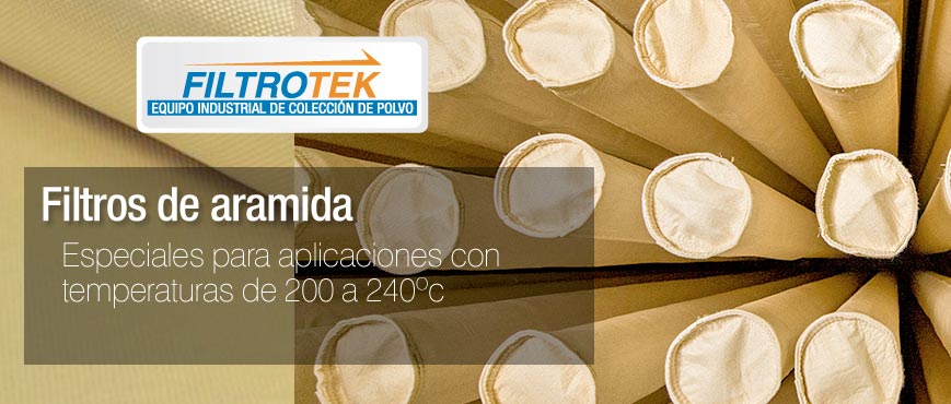 Filtros de aramida para alta temperatura
